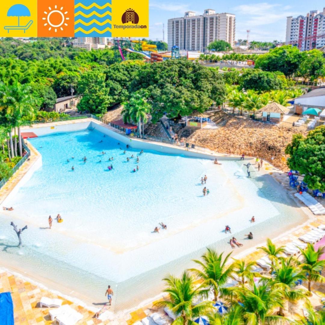 カルダス・ノバス Piazza Com Acesso Ao Acqua Parkアパートホテル エクステリア 写真